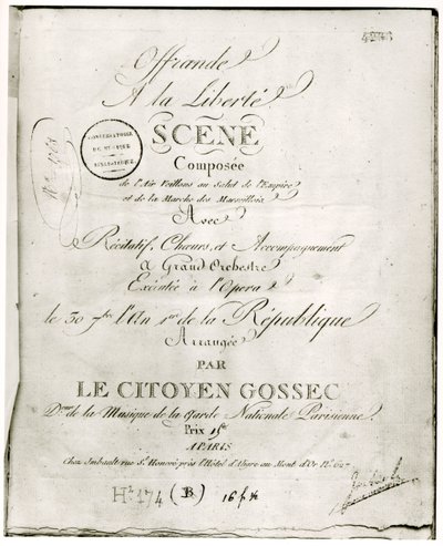 Cover for the Score of 